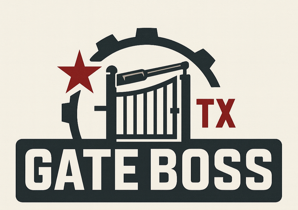 Stone-pillar swing gate